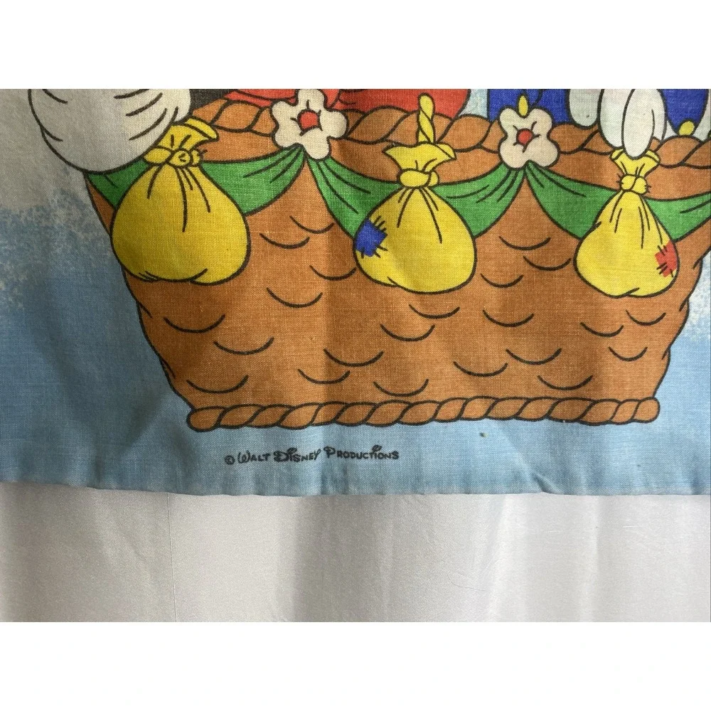 Disney Pillowcase Kids Standard Blue Excellent Mickey Air Mobile Vintage Blimp
